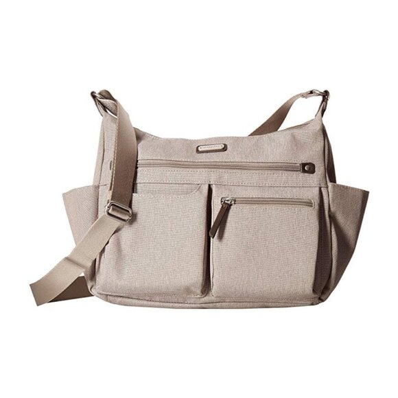 Baggallini Heritage Large Hobo Bag with RFID Wristlet - Water-Resistant Nylon, B - Picture 1 of 9